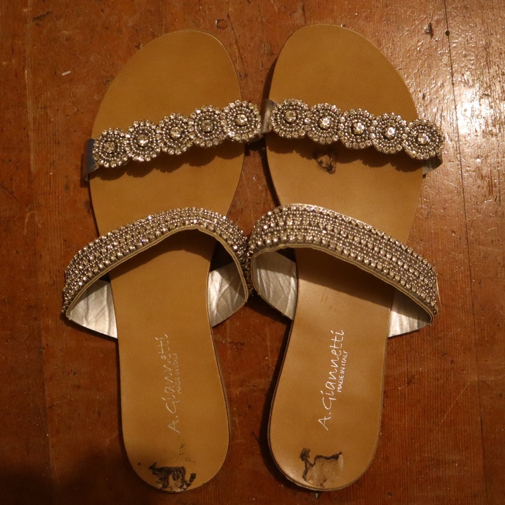 Sparkly sandal (wedding shoe)